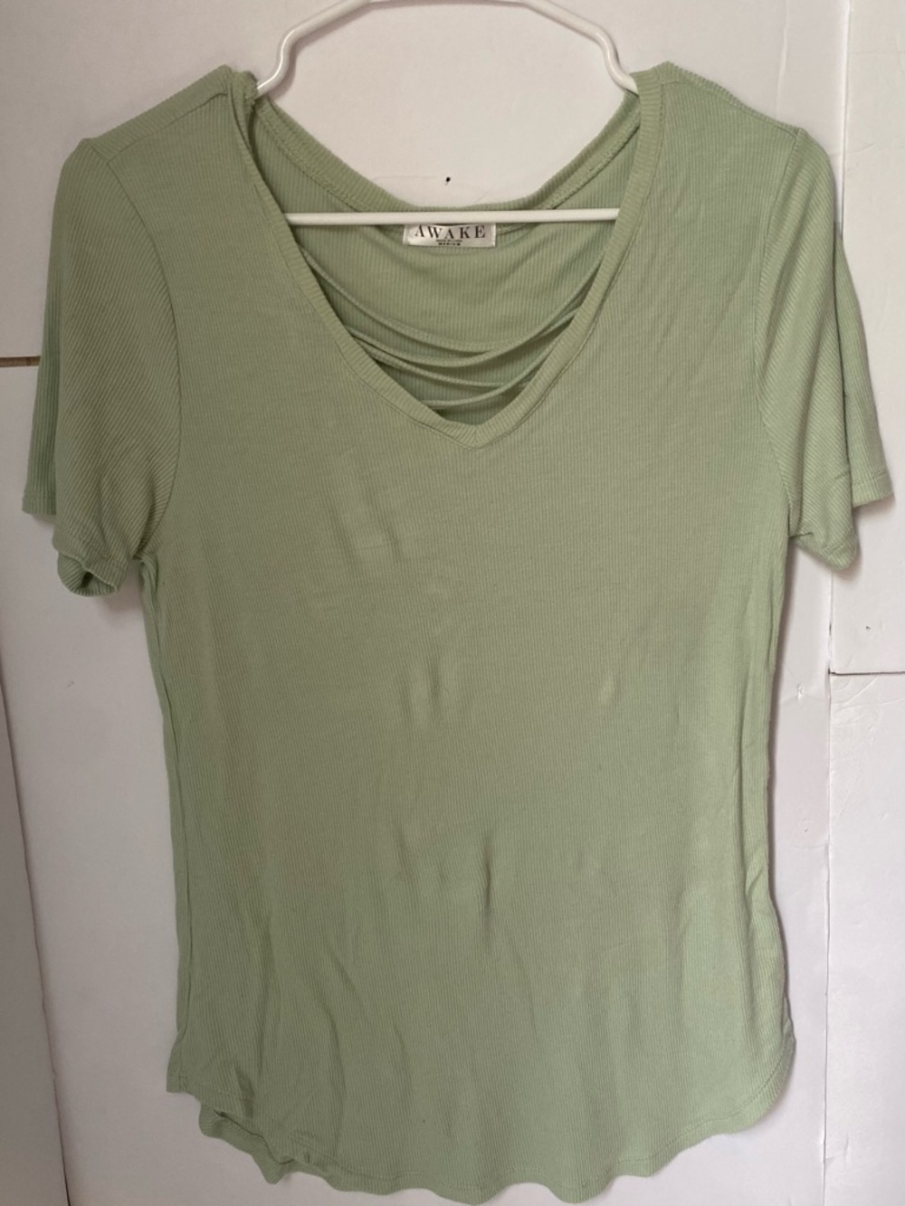 Awake Sage Green V-Neck Tunic